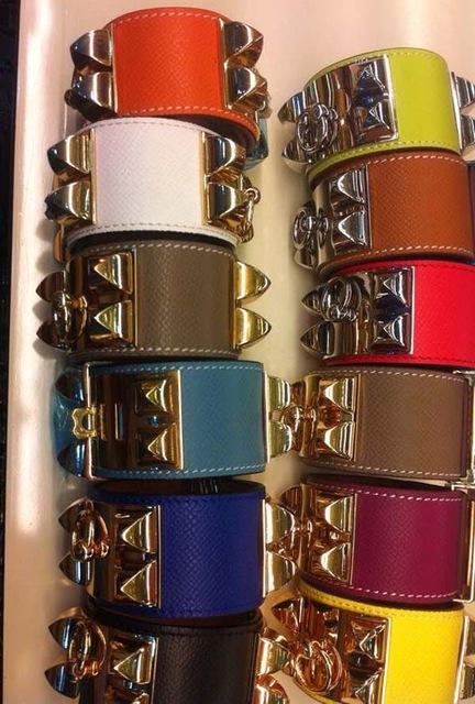 High Quality Genuine Leather Bracelet Fashion Famous Brand Bangle Women Stainless Steel Jewelry for female party gifts