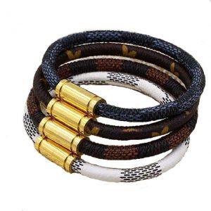 Hot Sale New Fashion Luxury Brand Jewelry 316L Stainless Steel Bracelets Bangles pulseiras Leather Bracelets For Women/Men