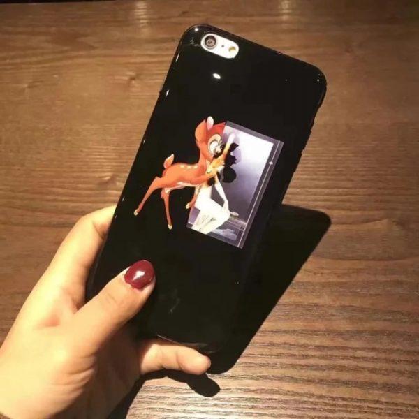 Lovely Cartoon Animal Case For iphone 7 Case  cute Deer  Back Cover Hard Phone Cases For iphone7 6 6S Plus
