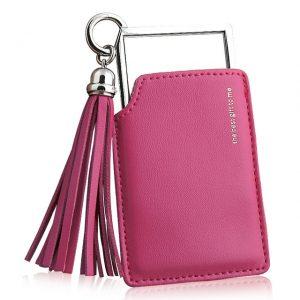New Portable Makeup Mirrors with Tassels Case Mini Pocket Cosmetics Mirror Novelty Compact Home Supplies H7JP1
