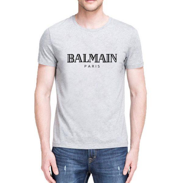 People Name BALMAIN City PARIS T Shirt Front Letter Print Fashion Women Men Cotton Casual Funny T Shirts