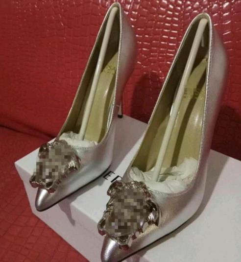 Versace style high heels