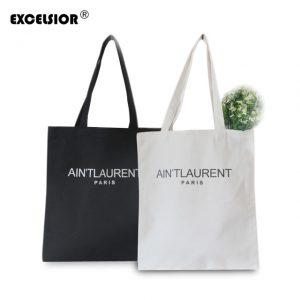 EXCELSIOR Women's Canvas Casual Shopping Bag Large Capecity Tote Foldable Handbags Single Shoulder Beach Bags Bolsas Femininas