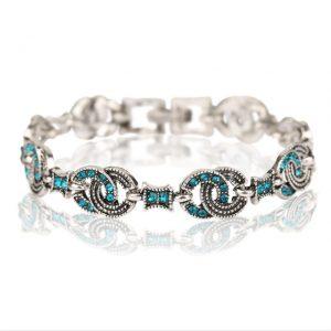 Meajoe Trendy Bohemia Style Retro Resin Multicolor Charm Love Women For Bracelet Round Metal Chain Bracelets Jewelry Friend Gift